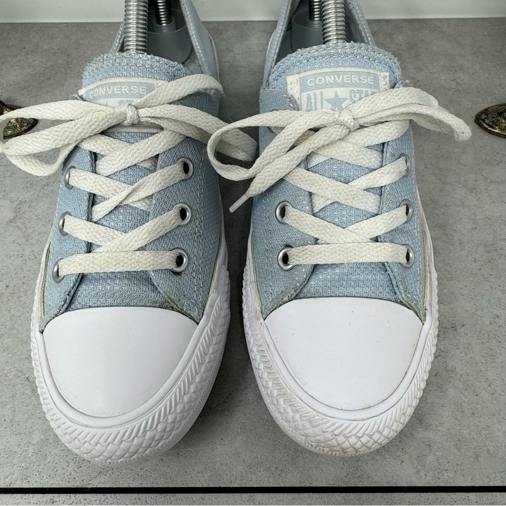 Converse Chuck Taylor All Star Coral Ox Blue White Casual Comfort Sneakers Sz 8 - Picture 3 of 10